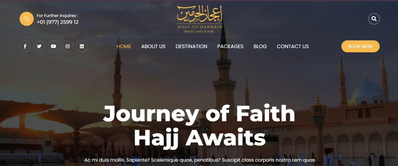 Aijaz-ul-Harmain – Umrah Travel & Tour Booking Management System